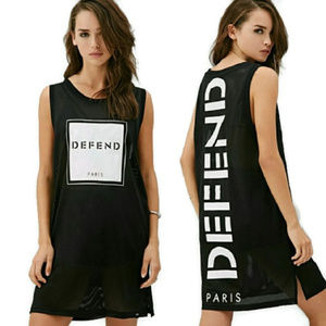 Defend Paris graphic jersey in black size small